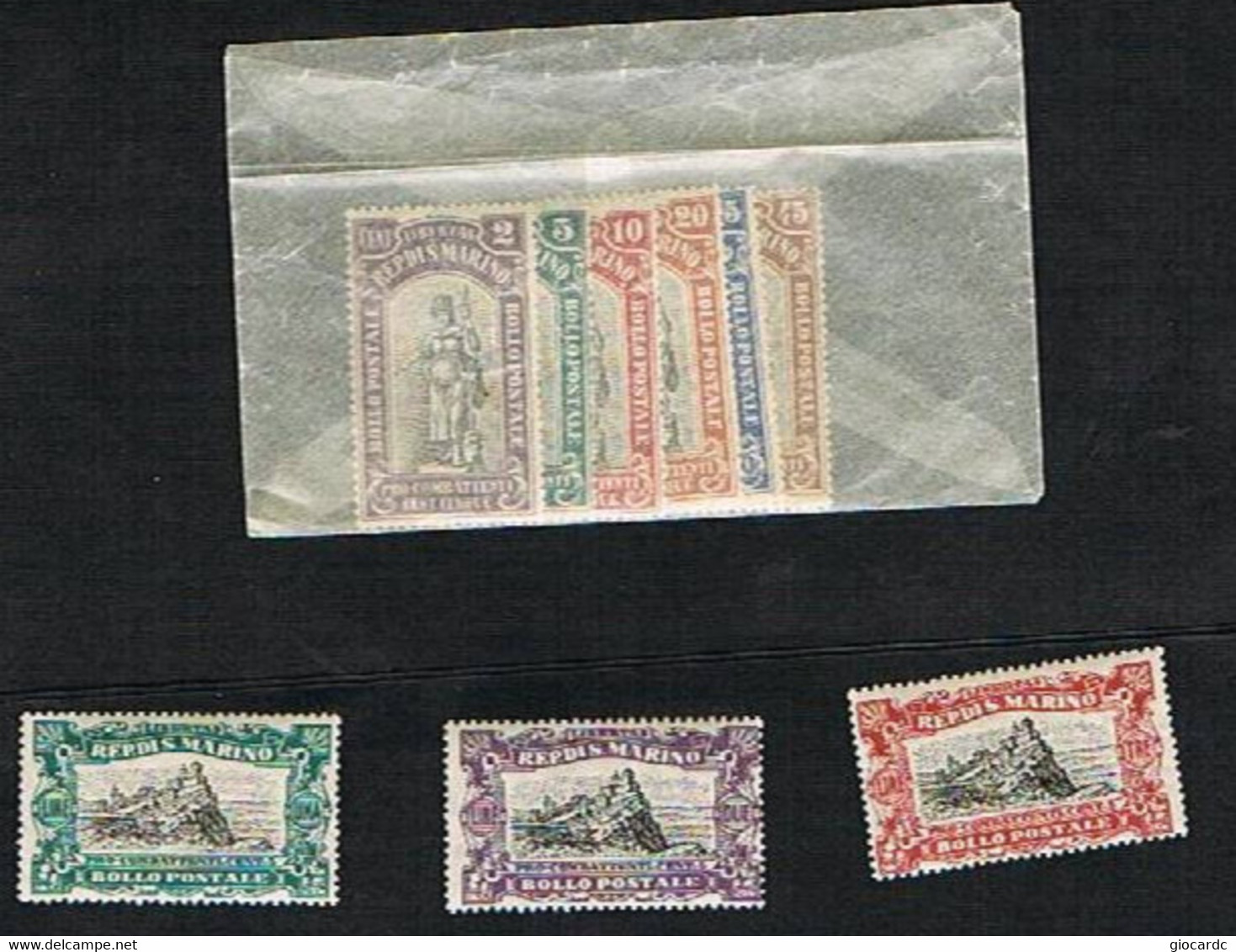 SAN MARINO CAT.UNIF. 54.62    1918  PRO COMBATTENTI - NUOVI ** - Unused Stamps