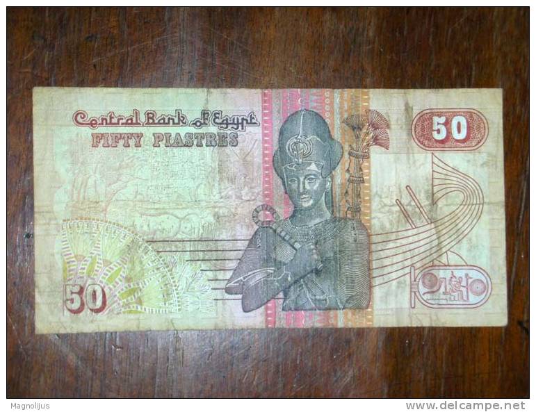 Egypt,Banknote,Paper Money,Bill,Geld,50 Piastres - Egypt