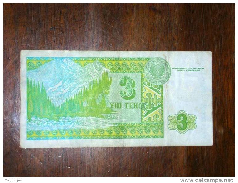 Kazakhstan,Banknote,Paper Money,Bill,Geld,3 Tenge,1993 - Kazachstan