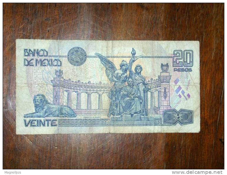 Mexico,Banknote,Paper Money,Bill,Geld,20 Pesos,1996 - Mexico