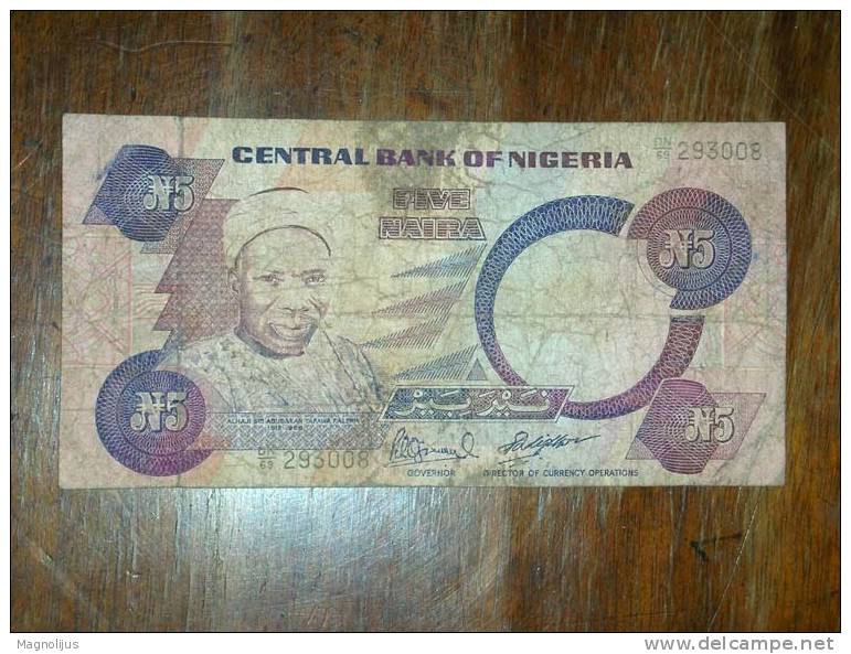 Nigeria,Banknote,Paper Money,Bill,Geld,5 Naira - Nigeria