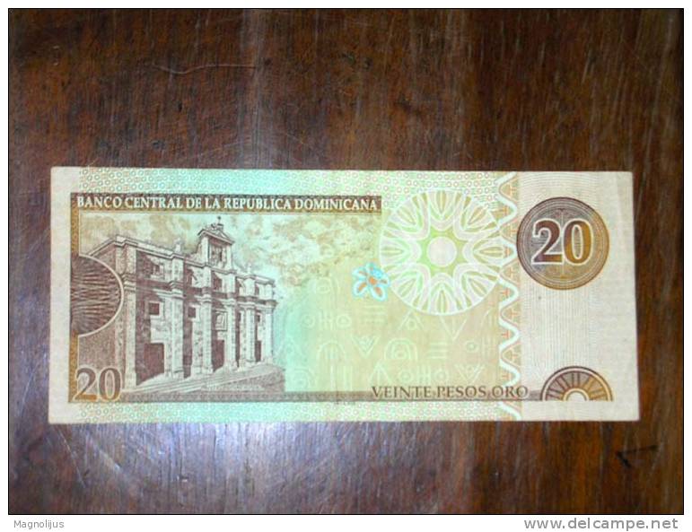 Dominicana,Banknote,Paper Money,Bill,Geld,20 Pesos Oro,2002 - República Dominicana