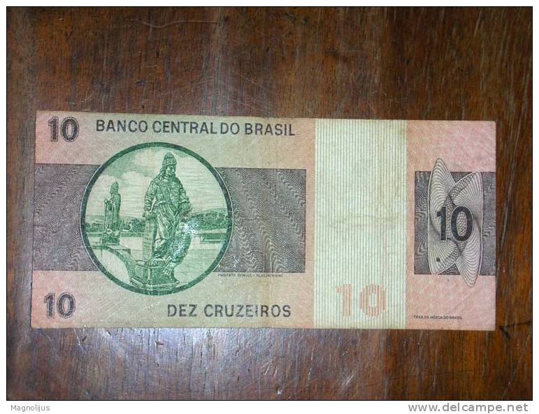 Brazil,Banknote,Paper Money,Bill,Geld,10 Cruzeiros - Brésil