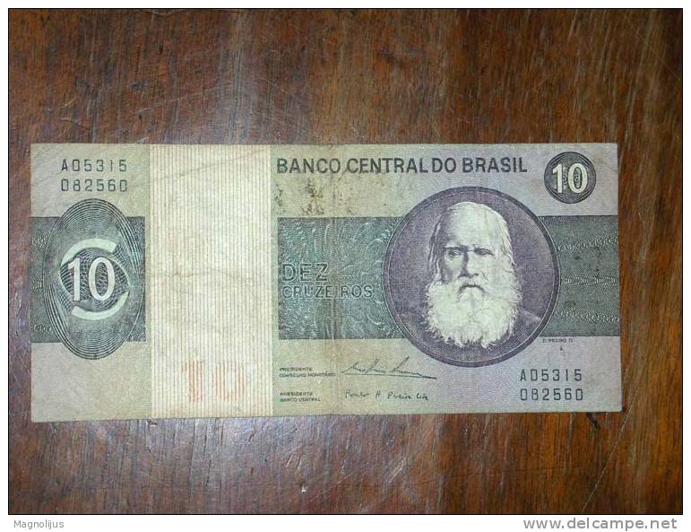 Brazil,Banknote,Paper Money,Bill,Geld,10 Cruzeiros - Brazil