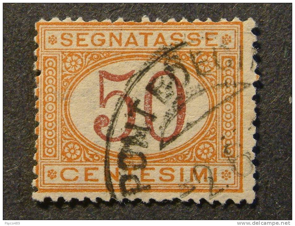 ITALIA Regno Segnatasse -1890-94- "Cifre Colorate" C. 50 US° (descrizione) - Portomarken