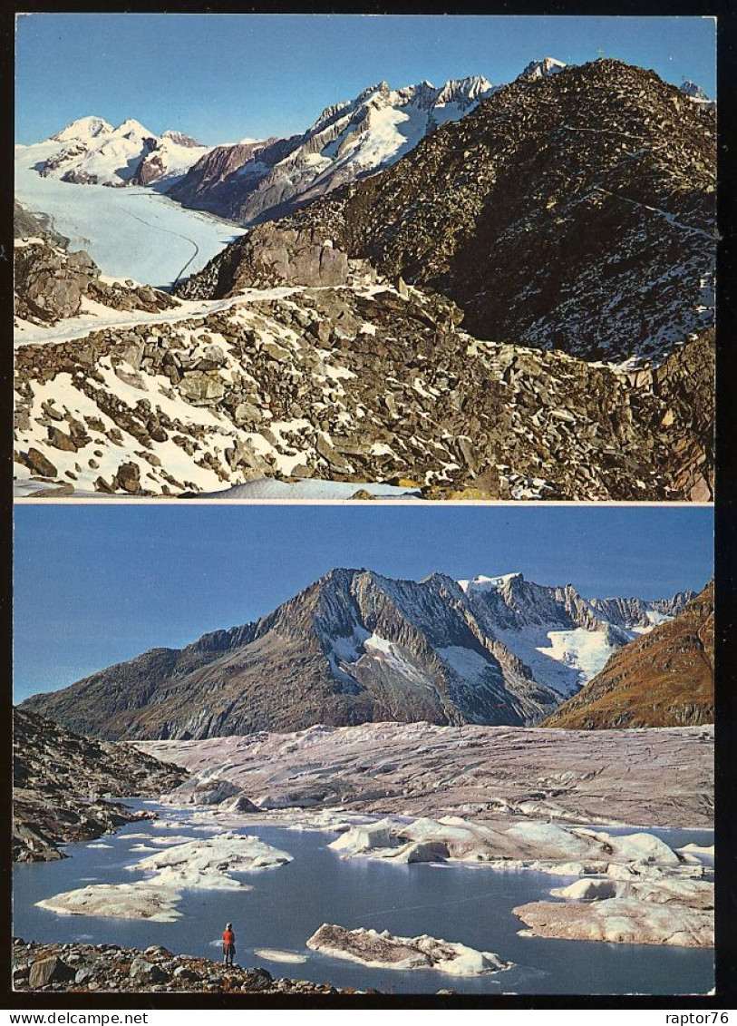 CPM Neuve Suisse EGGISHORNGIPFEL  Mönch Und Eiger  Märjelensee Gr.Aletschgletscher - Lens