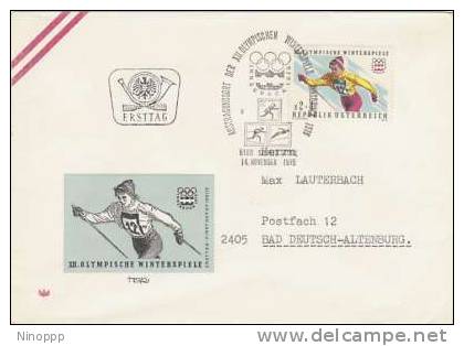 Austria -1976 Innsbruck Winter Games Souvenir Cover - Inverno1976: Innsbruck