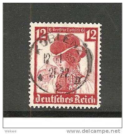 III-Mi.Nr.593 O/ (1935) Trachten 12 Pfg. - Gebraucht