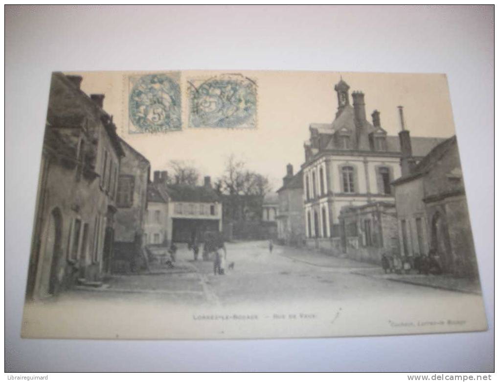 2 Bfe - CPA - LORREZ-LE-BOCAGE - Rue De Vaux - [77] Seine Et Marne - - Lorrez Le Bocage Preaux