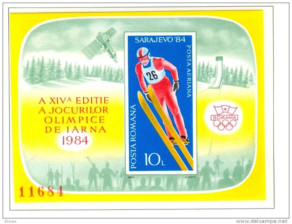 Romania Set And Blcok Mint Without Hinge - Winter 1984: Sarajevo