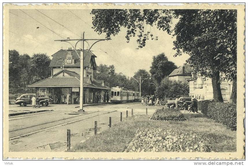 De Haan  :  De Statie - La Gare  ( Geschreven Met  Zegel )   TRAM - De Haan