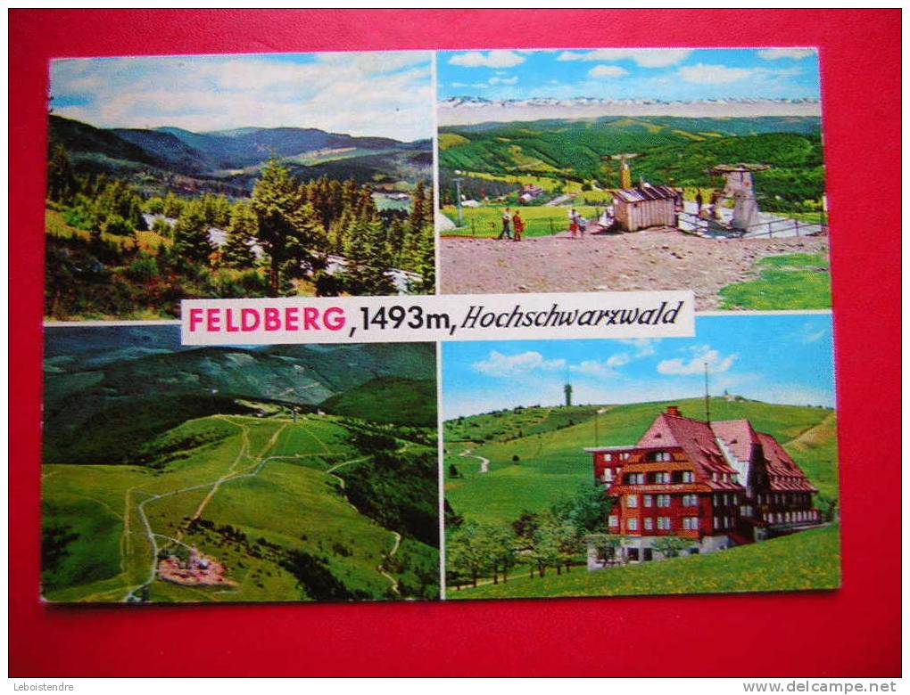 CPM OU CPSM  -ALLEMAGNE-FELDBERG HOCHSCHWARZWALD-MULTI -VUES-CARTE EN BON ETAT,VECU D'USAGE - Feldberg