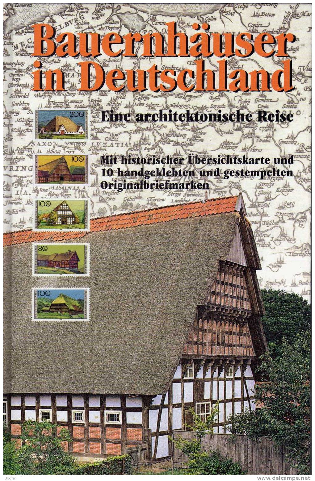 Geschenk-Buch Edition Bauernhäuser Deutschland Mit 4 Sets **/o 41€ Oberbayern Sachsen Architectur Stamps Book Of Germany - Books & Catalogues
