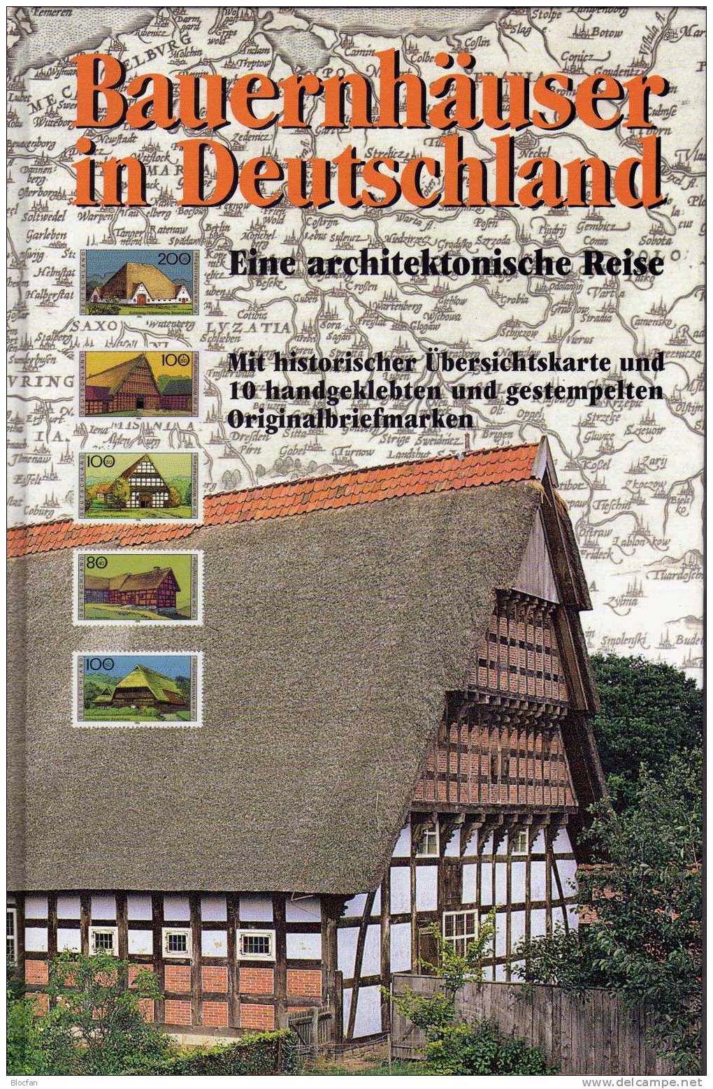 Geschenk-Buch Edition Bauernhäuser Deutschland Mit 4 Sets **/o 41€ Oberbayern Sachsen Architectur Stamps Book Of Germany - Bücher & Kataloge