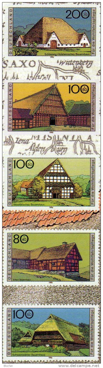 Geschenk-Buch Edition Bauernhäuser Deutschland Mit 4 Sets **/o 41€ Oberbayern Sachsen Architectur Stamps Book Of Germany - Books & Catalogs