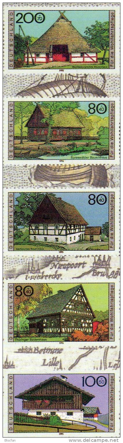 Geschenk-Buch Edition Bauernhäuser Deutschland Mit 4 Sets **/o 41€ Oberbayern Sachsen Architectur Stamps Book Of Germany - Books & Catalogues