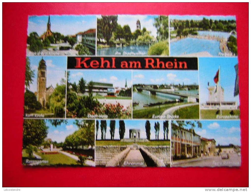 CPSM  -ALLEMAGNE -KEHL AM RHEIN-MULTI-VUES-CARTE EN BON ETAT - Kehl