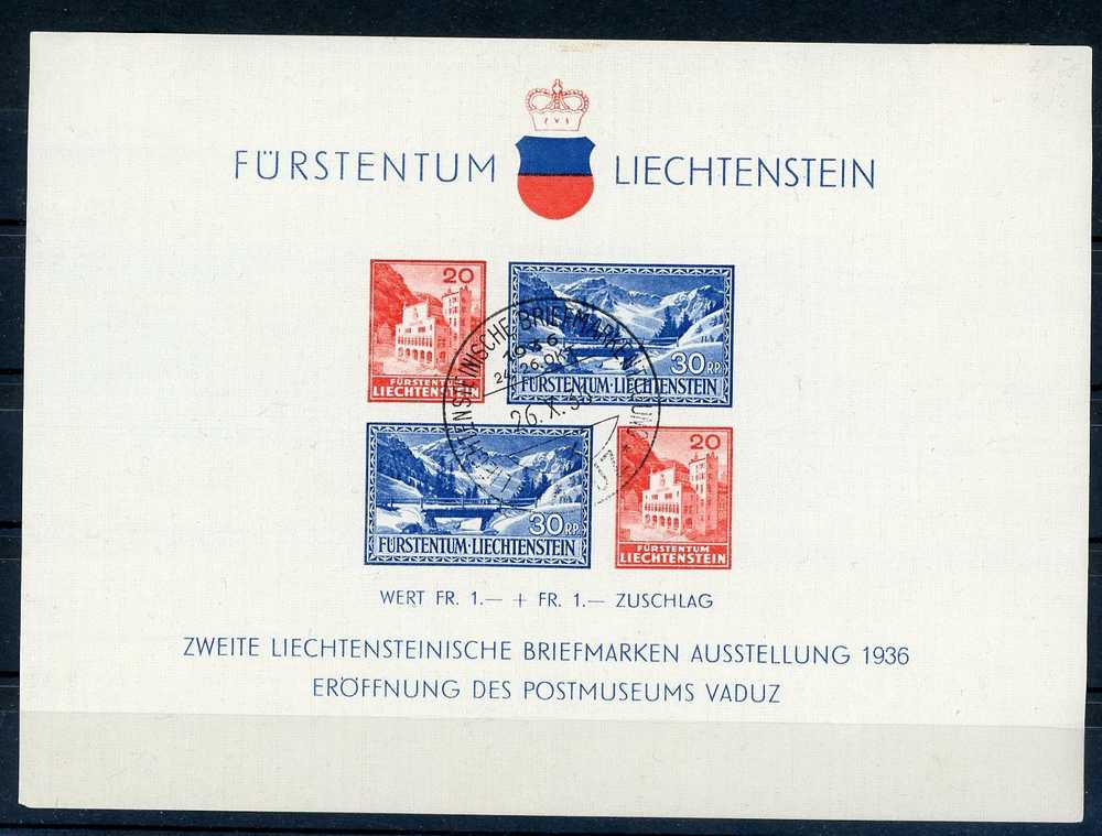 Liechtenstein  -  Blocs  :   Yv  2  (o) - Blokken