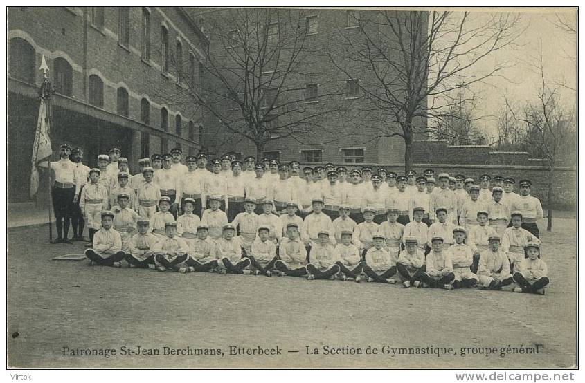 Etterbeek : Patronage St. Jean Berchmans - La Section De Gymnastique , Groupe Général ( Ecrit 1918 ) - Etterbeek