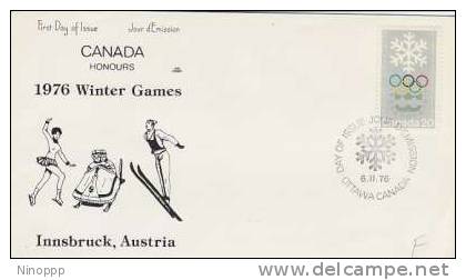 Canada -1976 Innsbruck Olympics FDC - Winter 1976: Innsbruck