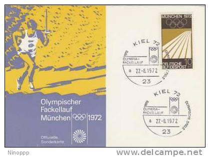 Germany- 1972 Munchen Olympics  Souvenir Card - Summer 1972: Munich