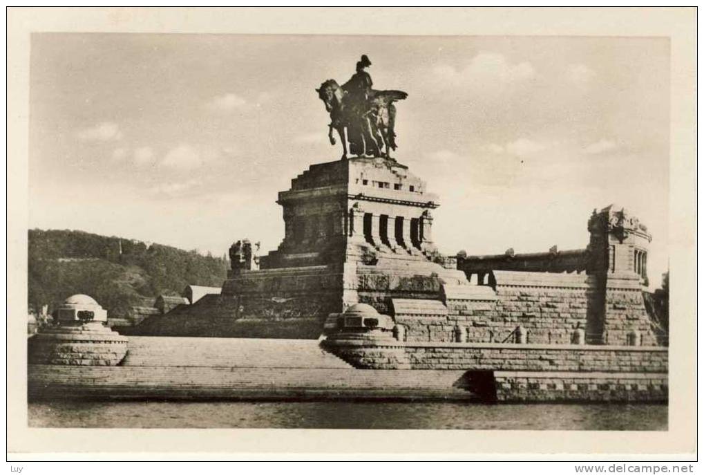 KOBLENZ A. Rh., "Deutsches Eck" Kaiser-Wilhelm-Denkmal - Koblenz