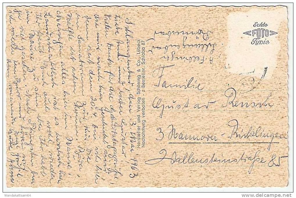 AK 87 Z SCHLANGENBAD IM TAUNUS MBK 13 B. 3.5.1963 Kartenschreibdatum Nach Hannover-Ricklingen Briefmarke Entfernt - Schlangenbad