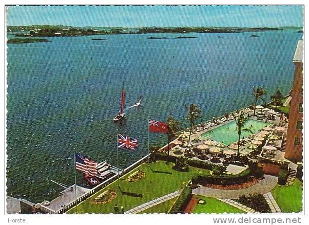 Bermuda - Hamilton Harbour -  The Princess Hotel's Pool Terrace - Bermuda