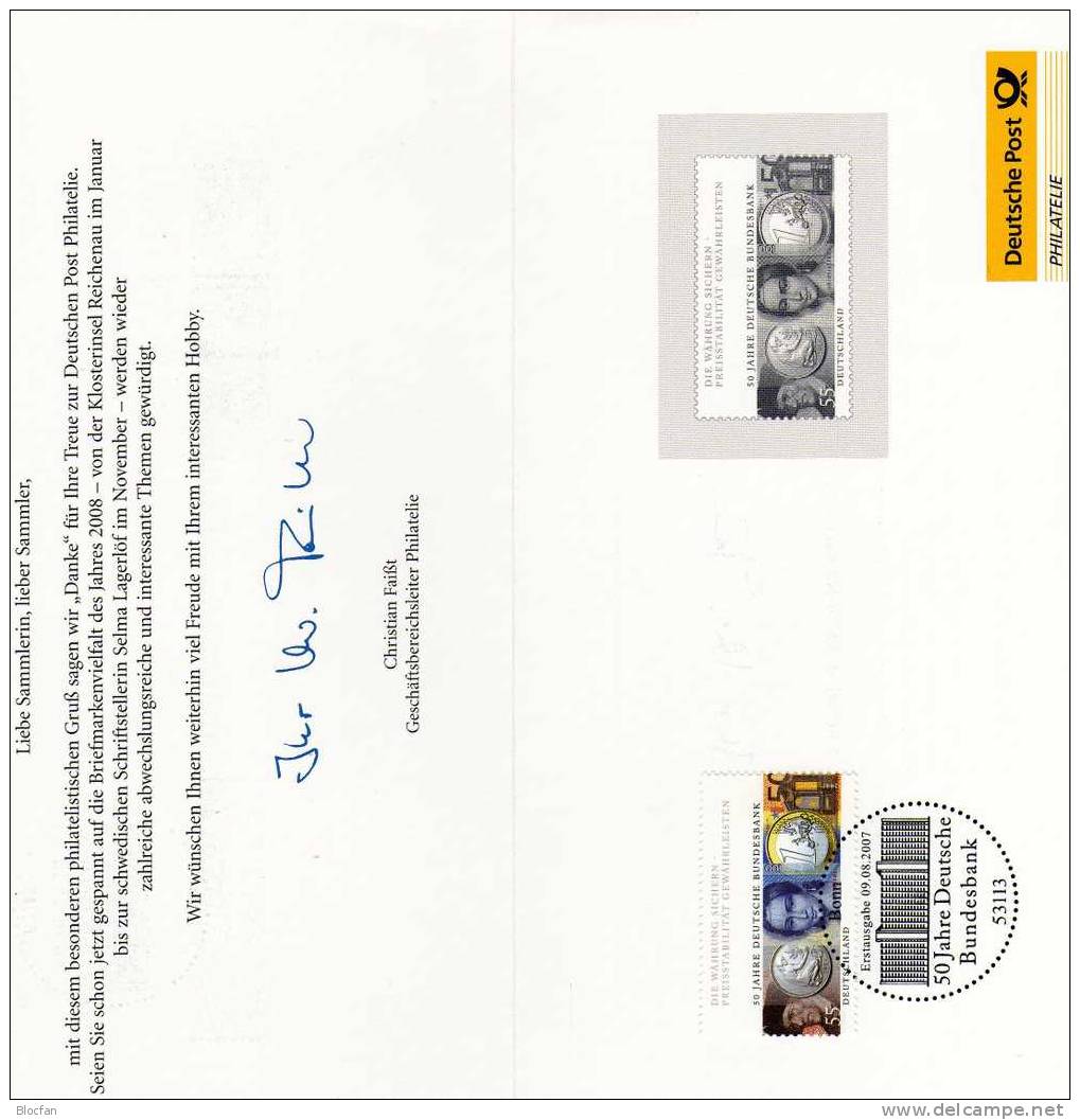 Schwarzdruck Bundesbank Münzen Aus Abonnement Jahrgang 2007 ** 26€ - Alemania