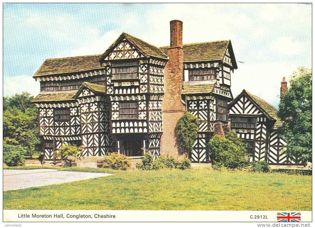 Britain United Kingdom Little Moreton Hall, Congleton, Cheshire Postcard [P1113] - Altri & Non Classificati