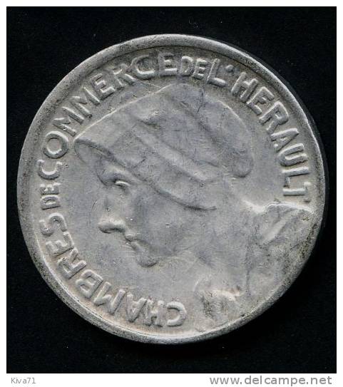 25 Centimes "C.C De L'Hérault" 1920-1924 Aluminium SUP - 25 Centimes