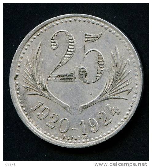 25 Centimes "C.C De L'Hérault" 1920-1924 Aluminium SUP - 25 Centimes