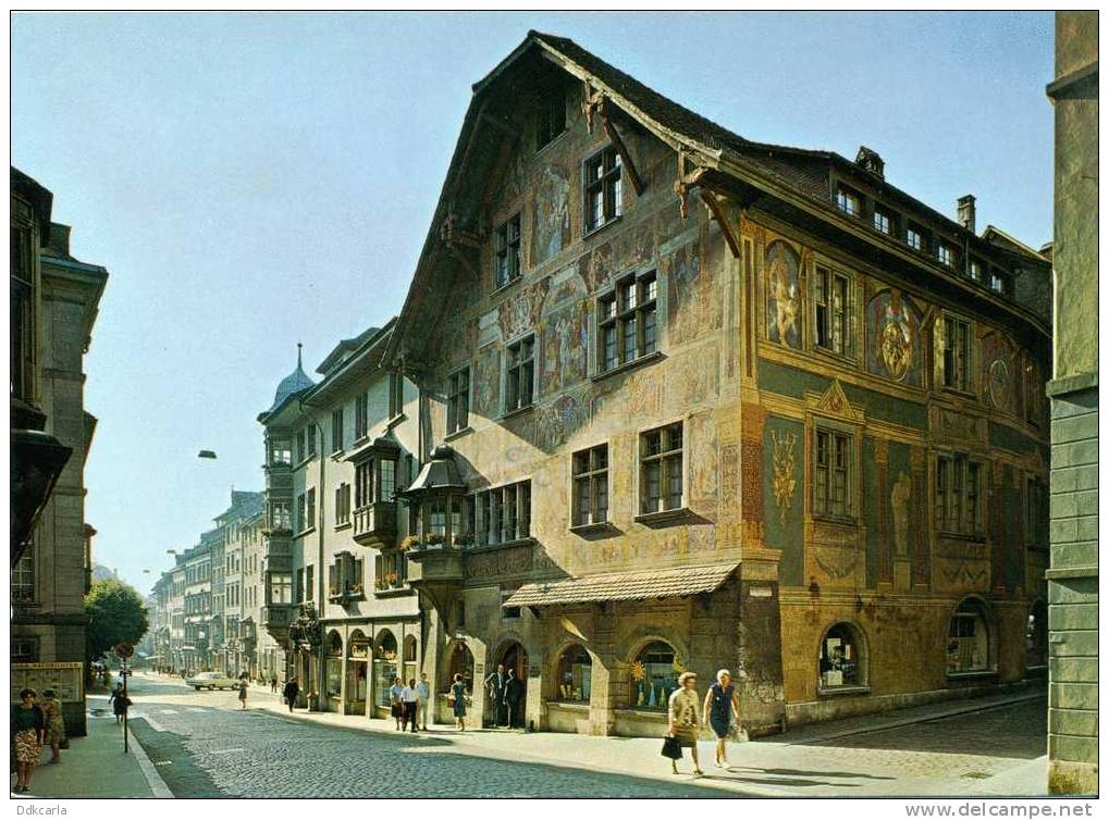 Schaffhausen - Haus "Zum Ritter", Fresken Von Tobias Stimmer 1568-1570 - Andere & Zonder Classificatie