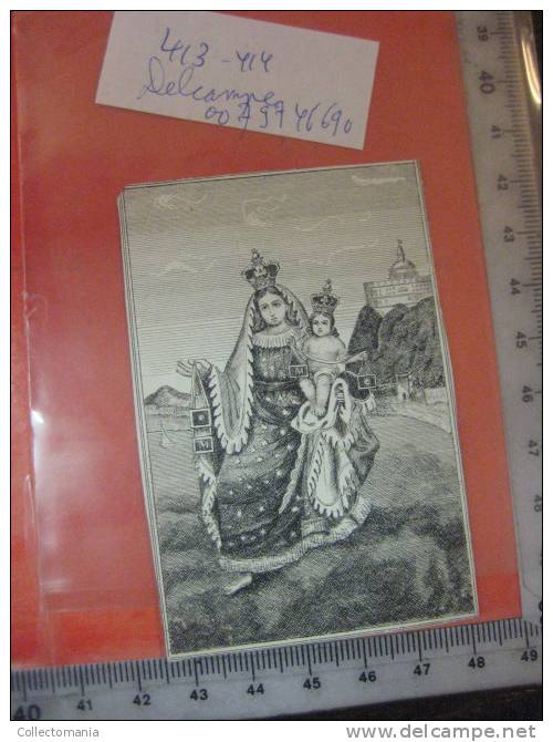 1861 SEGERS Cornelius Egidius - Kandidaat Geneeskunde - Oude Gravure Op Porseleinkaart Papier Berg Der Karmelieten - Porcelaine