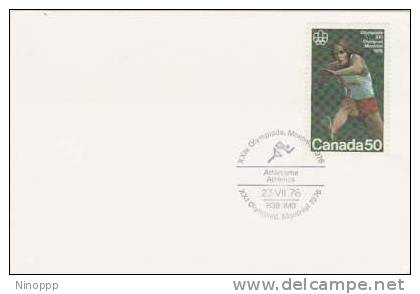 Canada-1976 Montreal Olympics,Athletics Souvenir Cover - Ete 1976: Montréal