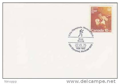 Canada-1976 Montreal Olympics,Boxing,Souvenir Cover - Estate 1976: Montreal