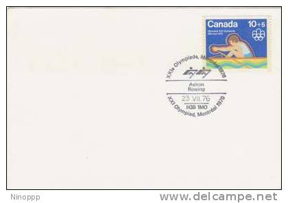 Canada-1976 Montreal Olympics,Rowing,souvenir Cover - Summer 1976: Montreal