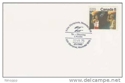 Canada-1976 Montreal Olympics,Shooting,souvenir Cover - Zomer 1976: Montreal