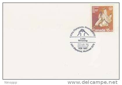 Canada-1976 Montreal Olympics,Wrestling,Souvenir Cover - Sommer 1976: Montreal