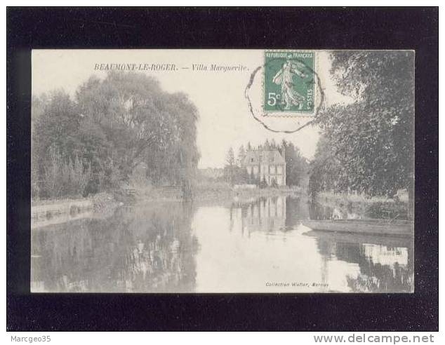 Beaumont Le Roger Villa Marguerite  édit.walter , Chateau  Belle Carte - Beaumont-le-Roger