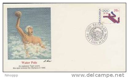Yugoslavia-1984 Los Angeles Olympics,Water Polo,souvenir Cover - Sommer 1984: Los Angeles