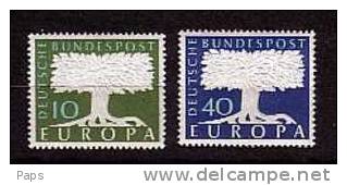 EUROPA 1957-ALLEMAGNE N°140/141** - 1957