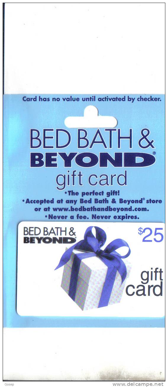 U.s.a.-bed Bath Beyond $25--mint Folder - Other & Unclassified