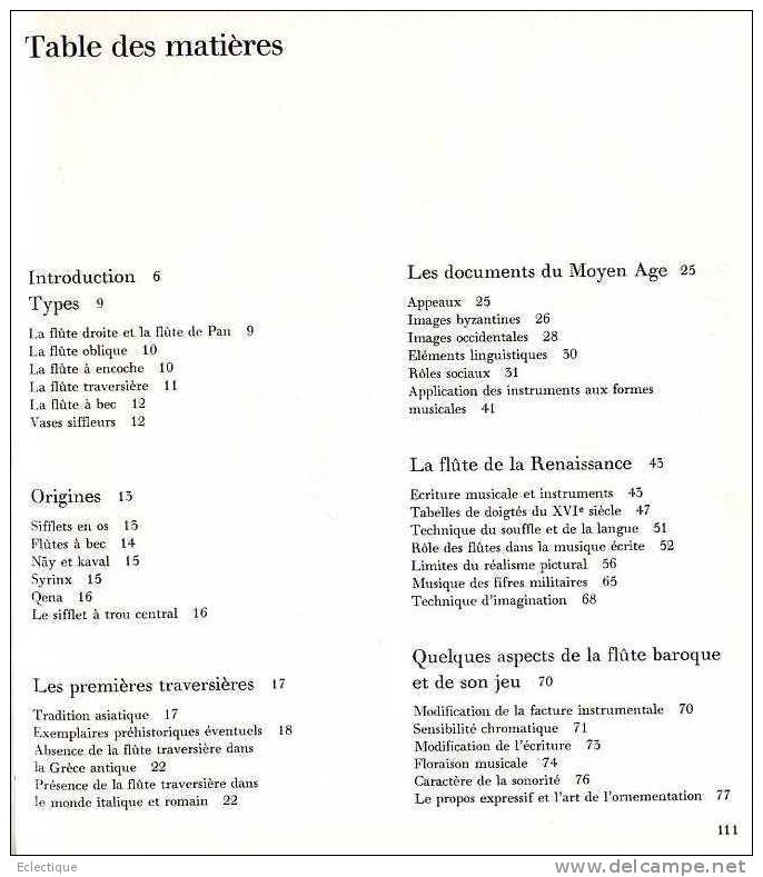 La Flûte, Par Raymond MEYLAN, Ed. Payot Lausanne, Sans Date (fin Ans 70/début Ans 80 ?) - Musique