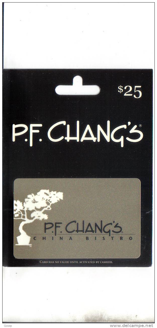 U.s.a-p.f.chang China Bistro-$25-mint Folder - Andere & Zonder Classificatie