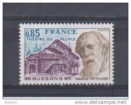 France YT 1846 ** : Théâtre Du Peuple , Maurice Pottecher - Théâtre