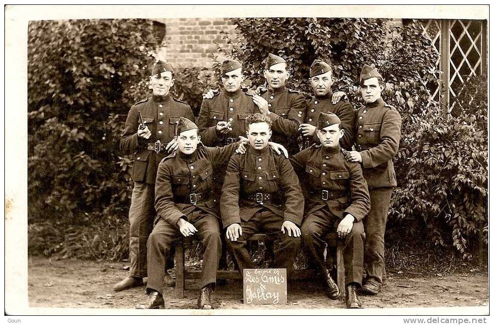 A-1-2-5 Carte Photo - Militaires - Les Amis De Jalhay - Encore 26 Jours - Jalhay