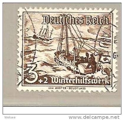 III-Mi.Nr.651 O/ (1937) WHW, Schiffe, 3 Pfg. - Gebraucht