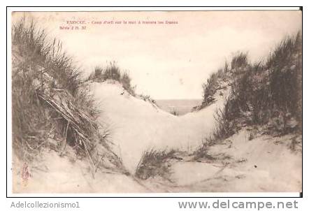 36767)cartolina Illustratoria Knocke - Coup D'oeil Sur Mer A Travers Les Dunes - Knokke