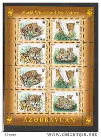 AZERBAIJAN 2005 W.W.F. LEOPARD  MS  MNH - Azerbeidzjan